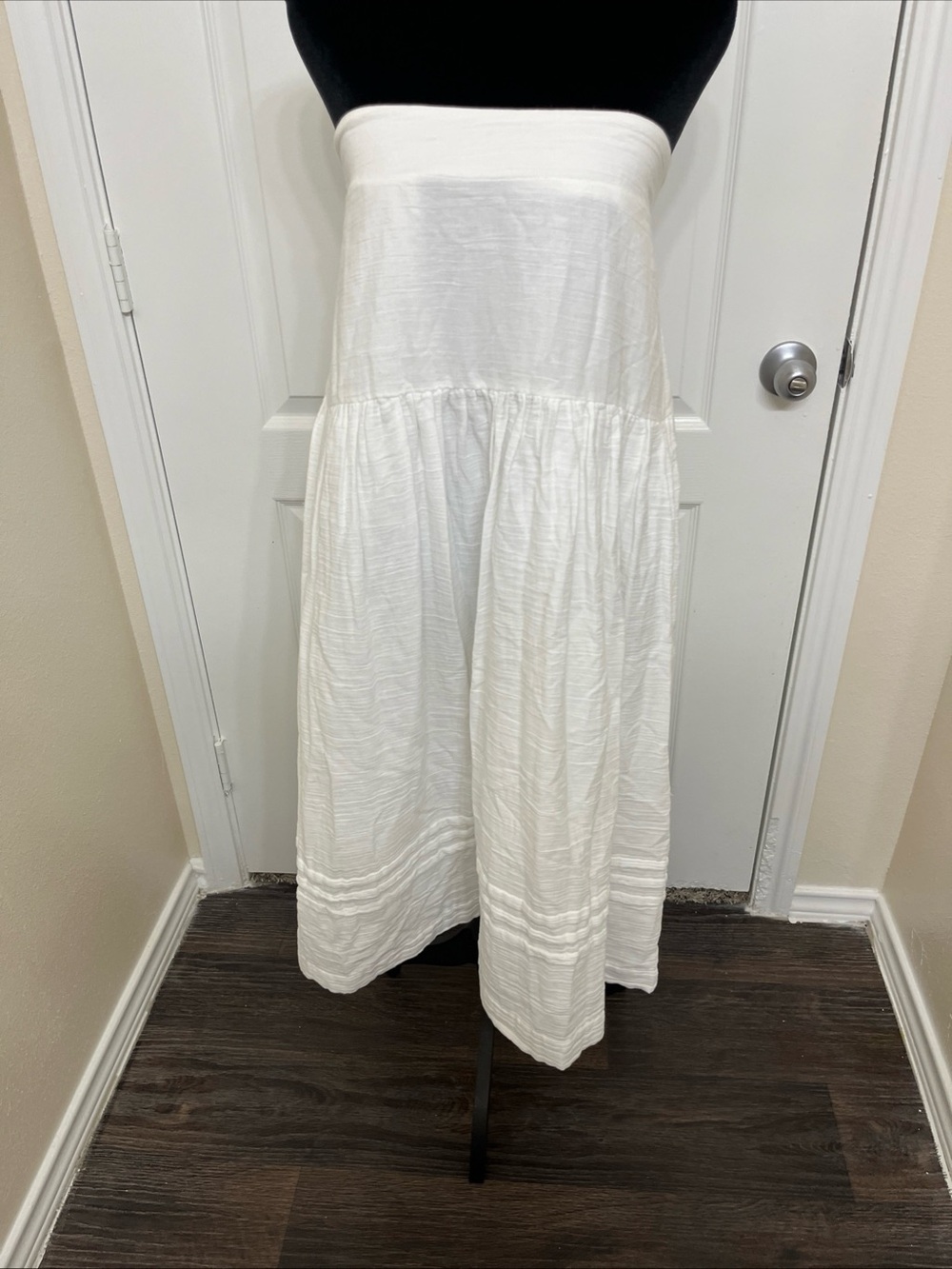 Anthropologie Inspired by ON 34Th Women's White Maxi Skirt Size Large NWOT Boho - Picture 2 of 11